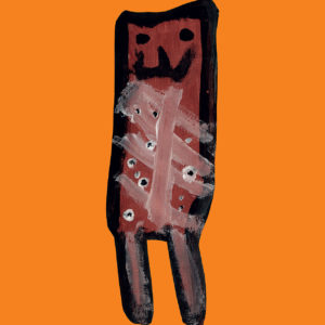 Meerkat Poster Orange